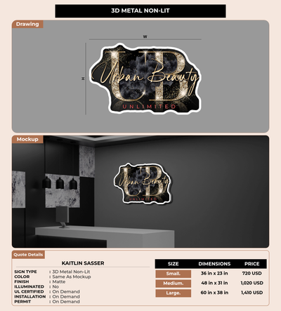 CUSTOM MOCKUP SIGN FOR Kaitlin Sasser