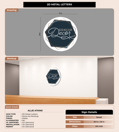 CUSTOM MOCKUP SIGN FOR Allie Atkins
