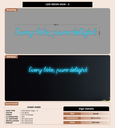 CUSTOM MOCKUP SIGN FOR Omer Oner