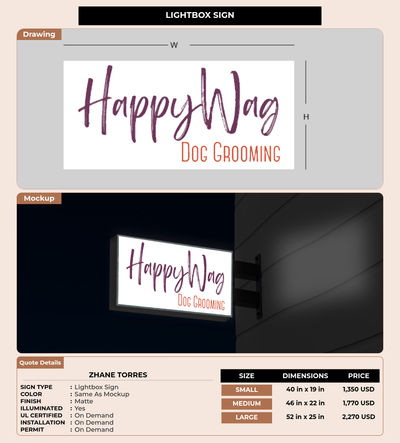 CUSTOM MOCKUP SIGN FOR Zhane Torres