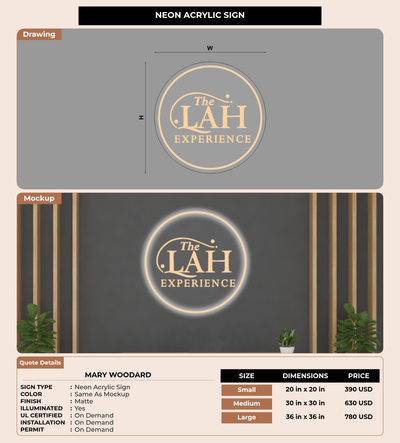 CUSTOM MOCKUP SIGN FOR mary woodard