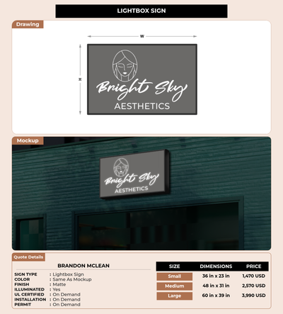 CUSTOM MOCKUP SIGN FOR Brandon McLean