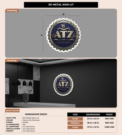 CUSTOM MOCKUP SIGN FOR Harmanvir Singh