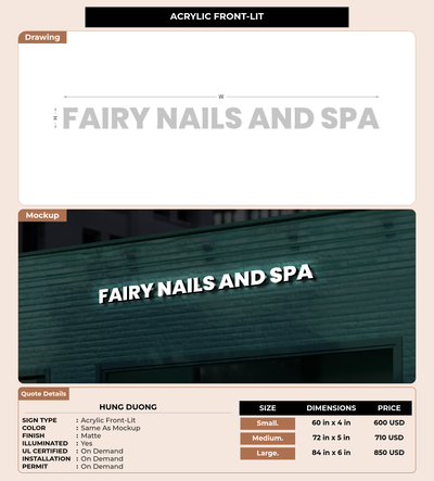 CUSTOM MOCKUP SIGN FOR Hung Duong