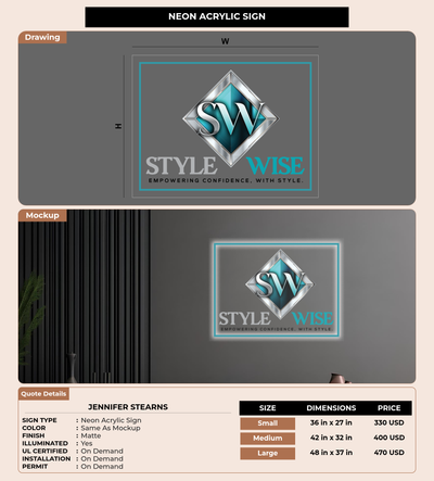 CUSTOM MOCKUP SIGN FOR Jennifer Stearns