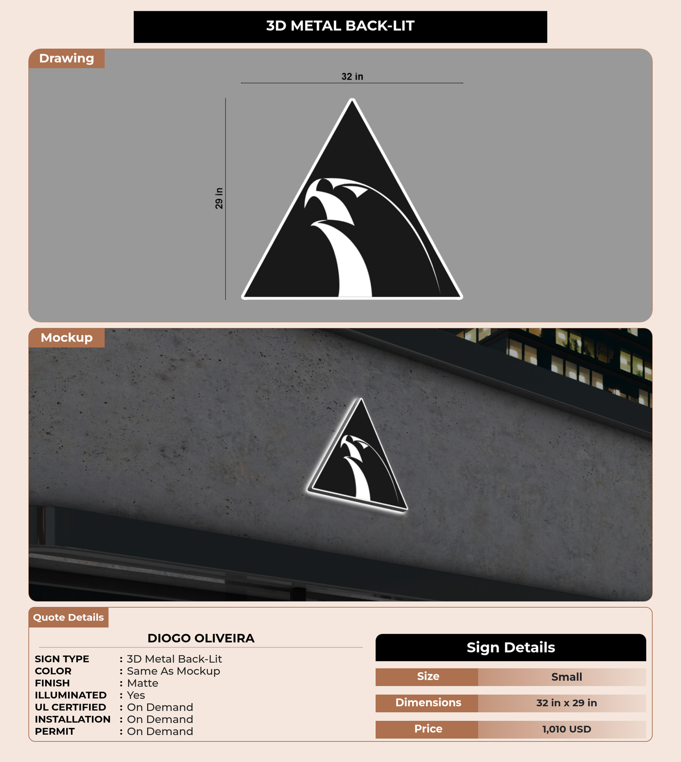CUSTOM MOCKUP SIGN FOR Diogo Oliveira