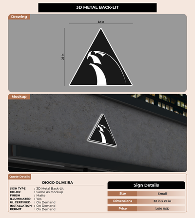 CUSTOM MOCKUP SIGN FOR Diogo Oliveira