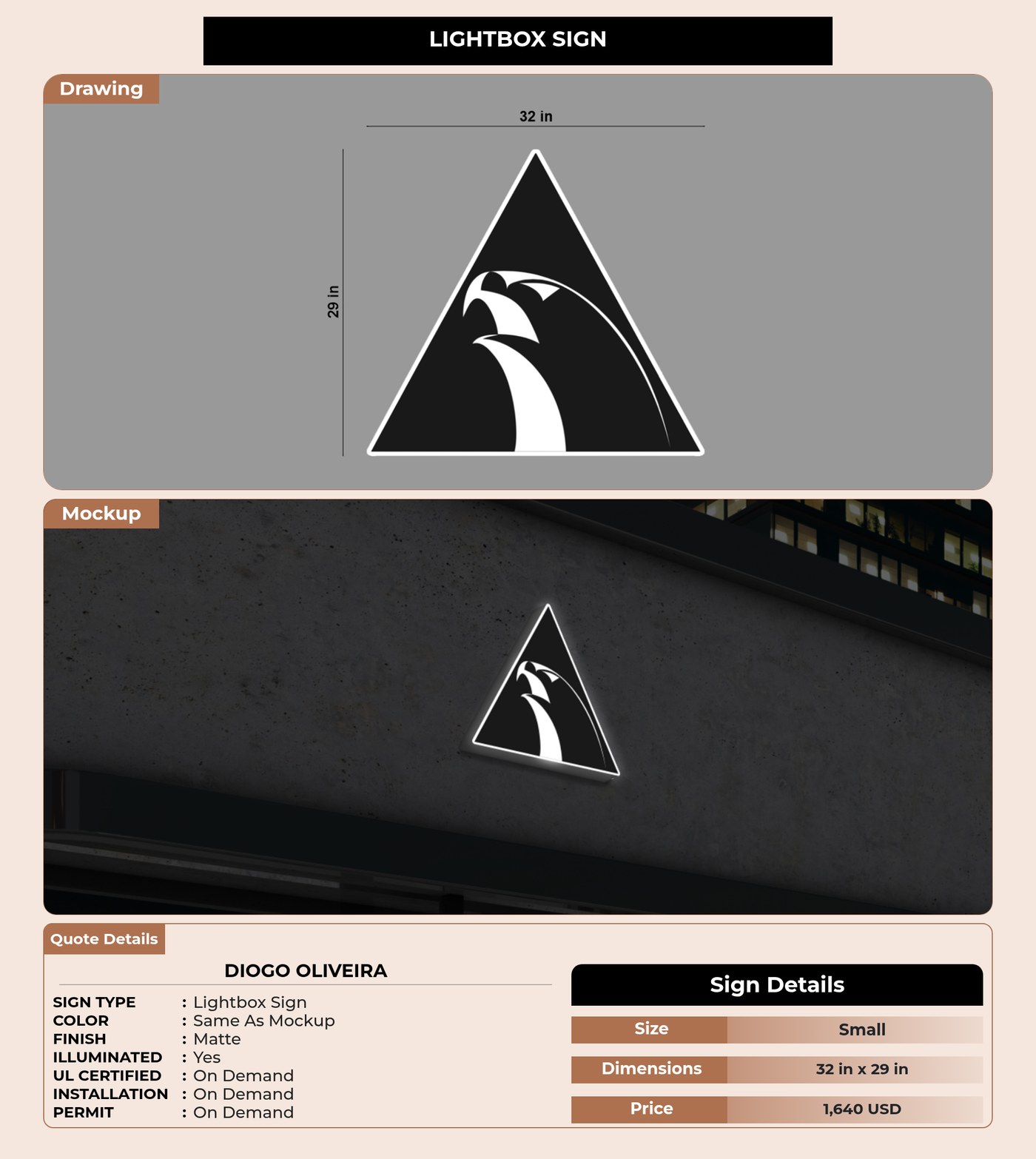 CUSTOM MOCKUP SIGN FOR Diogo Oliveira
