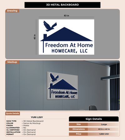 CUSTOM MOCKUP SIGN FOR Yuri Lisiy