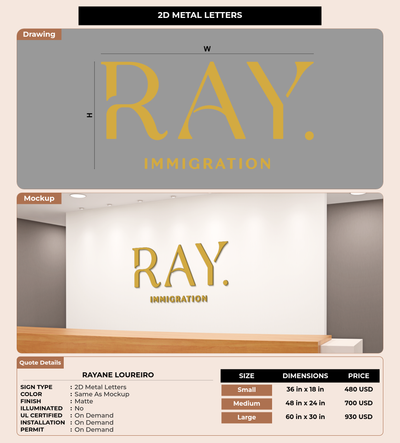 CUSTOM MOCKUP SIGN FOR Rayane Loureiro