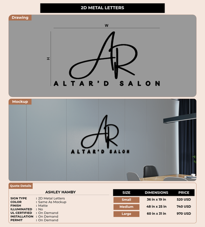 CUSTOM MOCKUP SIGN FOR Ashley Hamby