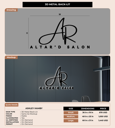 CUSTOM MOCKUP SIGN FOR Ashley Hamby