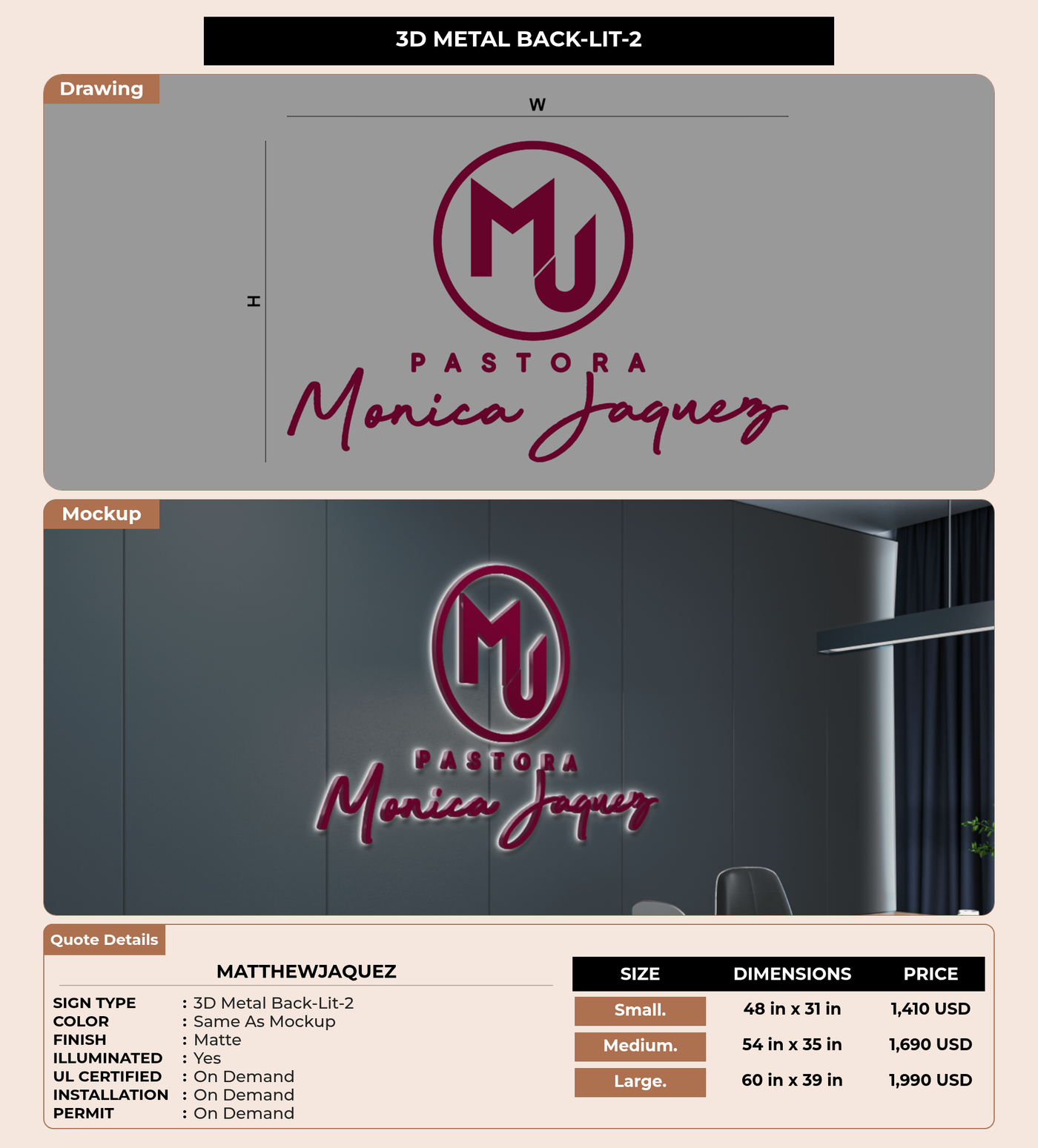 CUSTOM MOCKUP SIGN FOR MatthewJaquez