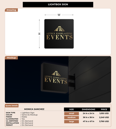 CUSTOM MOCKUP SIGN FOR Monica Sanchez
