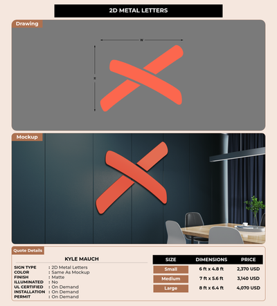 CUSTOM MOCKUP SIGN FOR Kyle Mauch