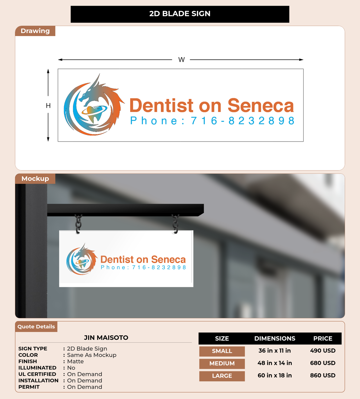 CUSTOM MOCKUP SIGN FOR Jin MaiSoto