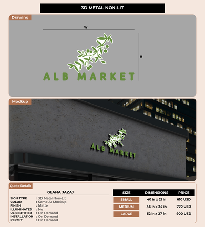 CUSTOM MOCKUP SIGN FOR Geana Jazaj