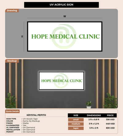 CUSTOM MOCKUP SIGN FOR Krystal Pepito