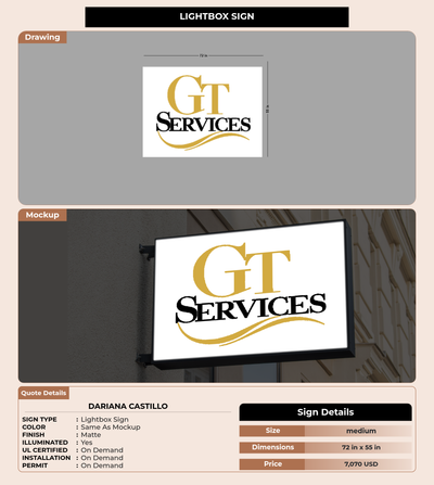 CUSTOM MOCKUP SIGN FOR Dariana Castillo