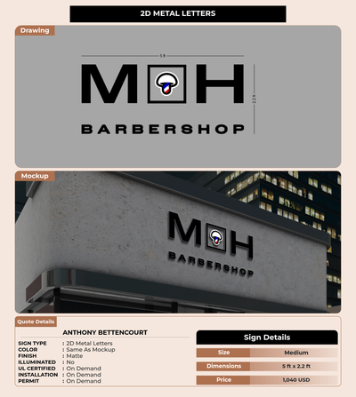 CUSTOM MOCKUP SIGN FOR Anthony bettencourt