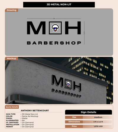 CUSTOM MOCKUP SIGN FOR Anthony bettencourt