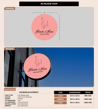 CUSTOM MOCKUP SIGN FOR Jacquelin Monroy