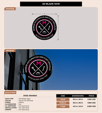 CUSTOM MOCKUP SIGN FOR JOSE Aranda