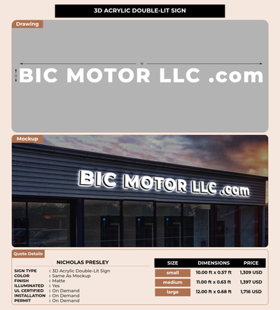 CUSTOM MOCKUP SIGN FOR Nicholas Presley