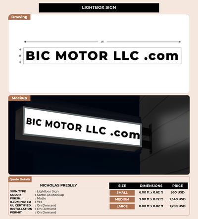 CUSTOM MOCKUP SIGN FOR Nicholas Presley