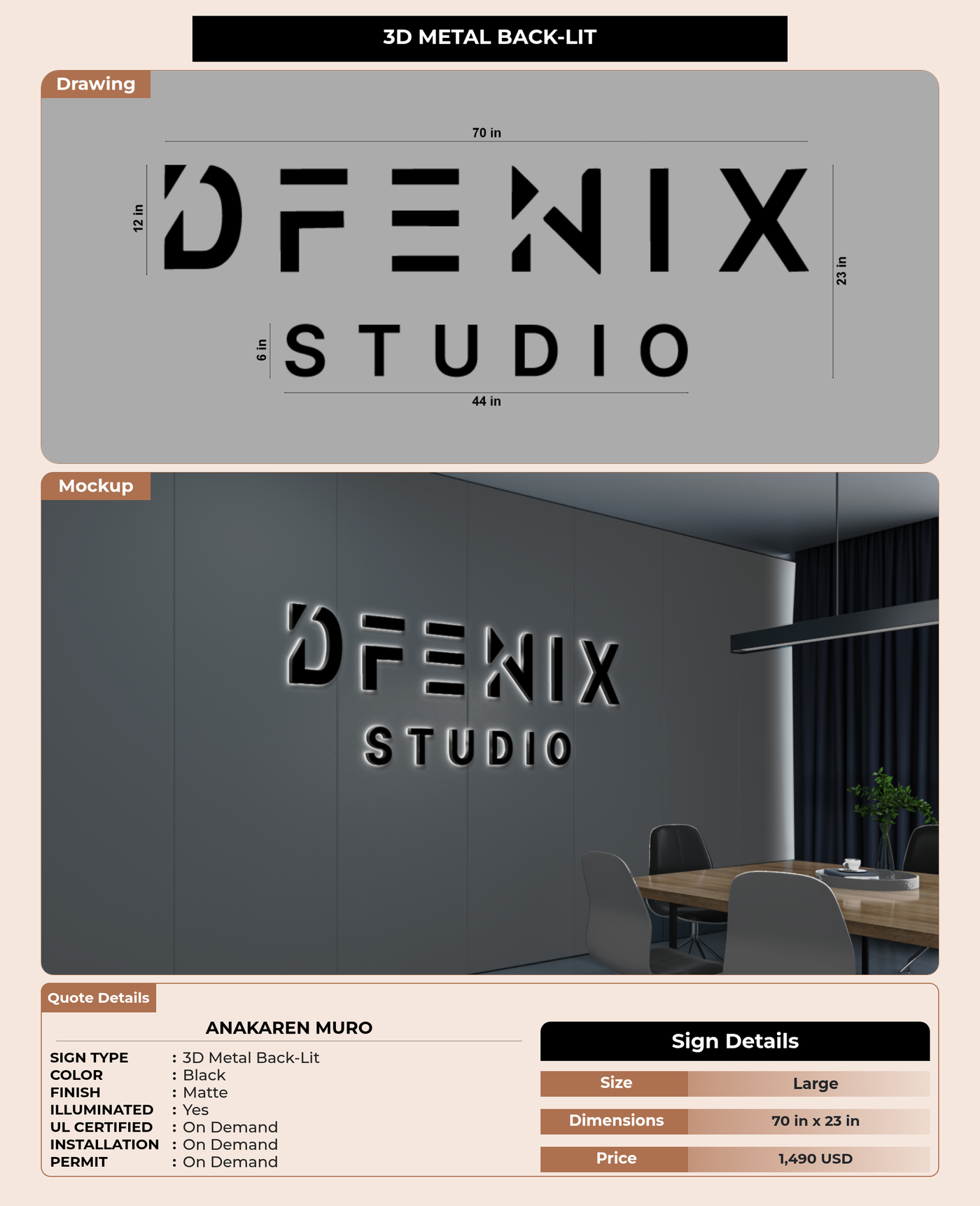 CUSTOM MOCKUP SIGN FOR Anakaren Muro