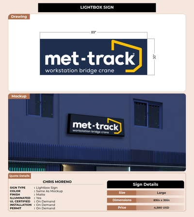 CUSTOM MOCKUP SIGN FOR Chris Moreno