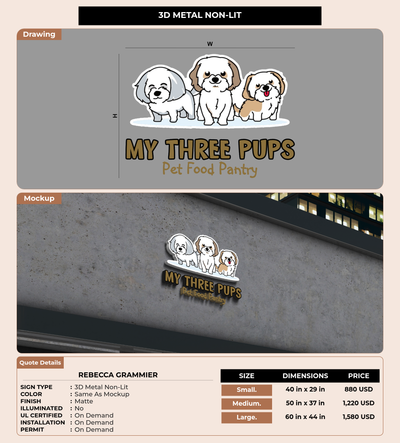 CUSTOM MOCKUP SIGN FOR Rebecca Grammier