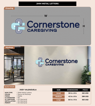 CUSTOM MOCKUP SIGN FOR Joey Valenzuela