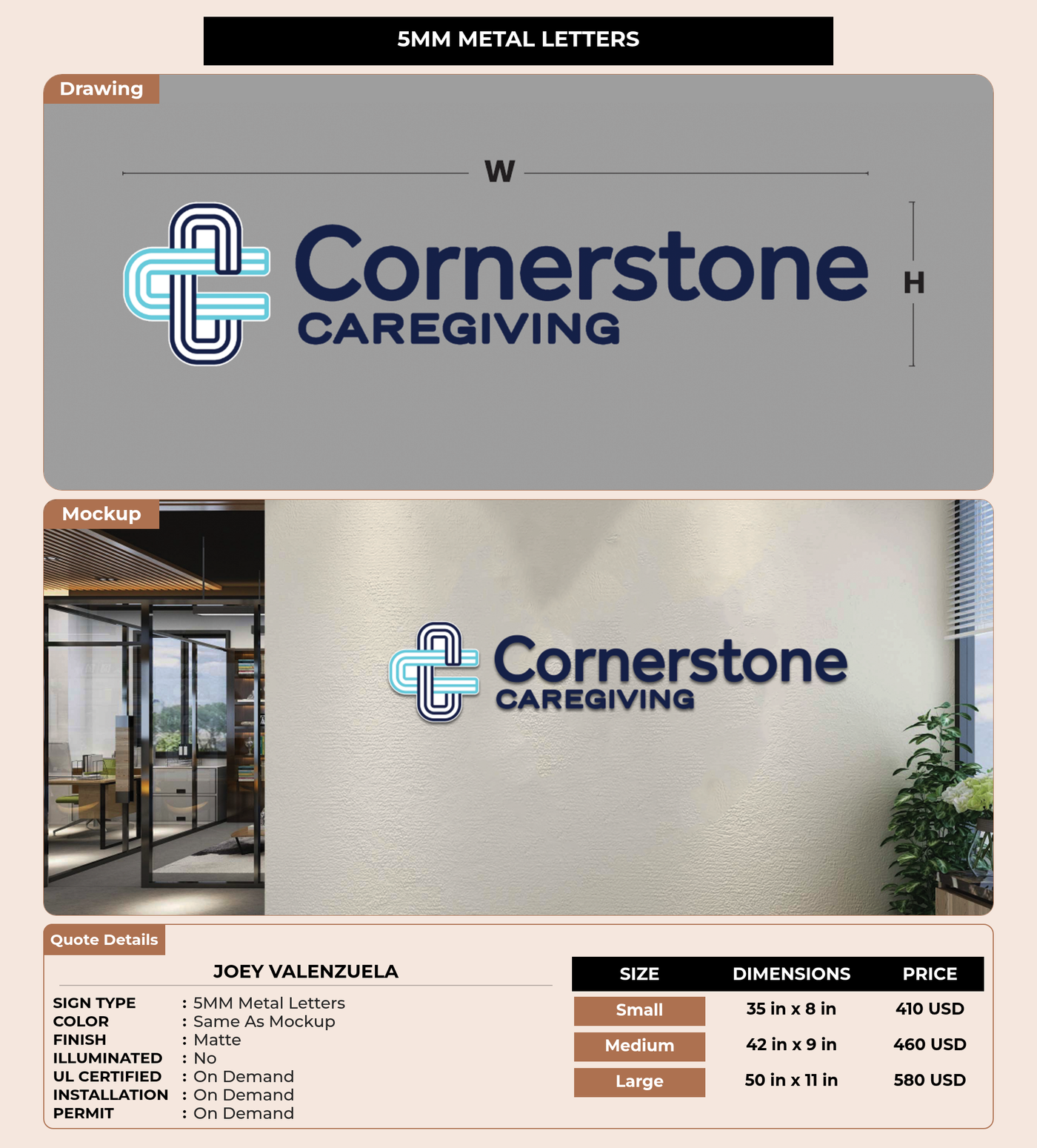 CUSTOM MOCKUP SIGN FOR Joey Valenzuela