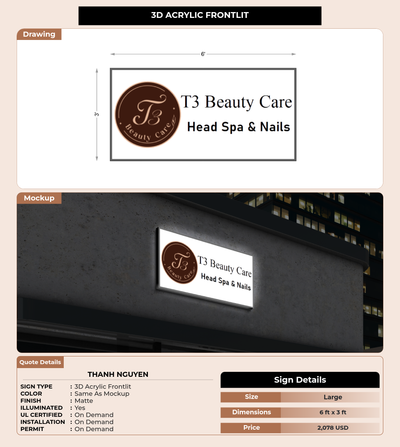 CUSTOM MOCKUP SIGN FOR Thanh Nguyen