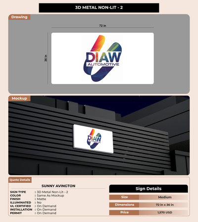 CUSTOM MOCKUP SIGN FOR Sunny Avington