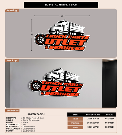 CUSTOM MOCKUP SIGN FOR Ameed Zaben
