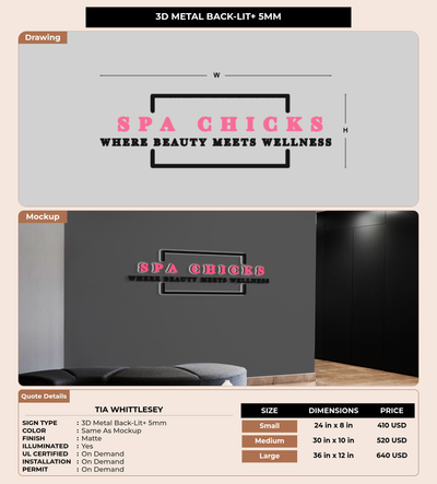 CUSTOM MOCKUP SIGN FOR Tia Whittlesey