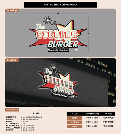 CUSTOM MOCKUP SIGN FOR Juan