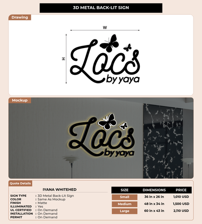 CUSTOM MOCKUP SIGN FOR Iyana whitehed