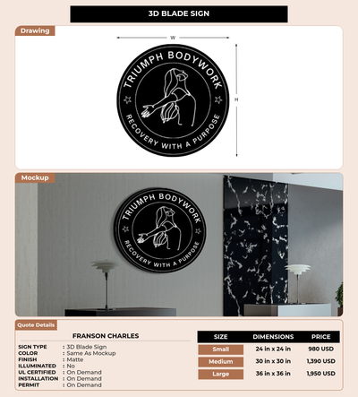 CUSTOM MOCKUP SIGN FOR Franson Charles