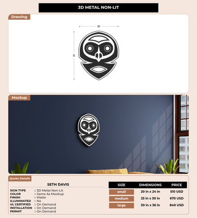 CUSTOM MOCKUP SIGN FOR Seth Davis