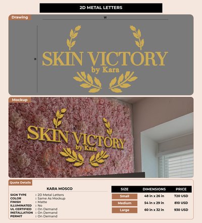 CUSTOM MOCKUP SIGN FOR Kara Mosco