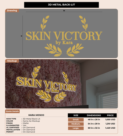 CUSTOM MOCKUP SIGN FOR Kara Mosco