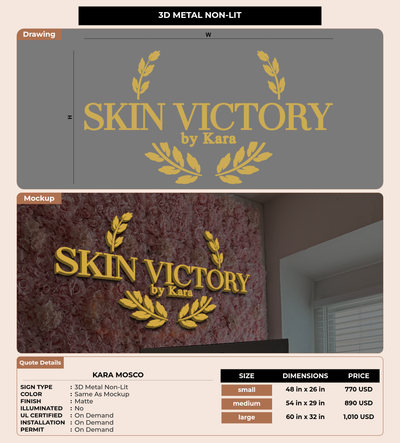 CUSTOM MOCKUP SIGN FOR Kara Mosco