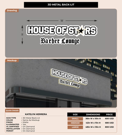 CUSTOM MOCKUP SIGN FOR Katelyn Herrera