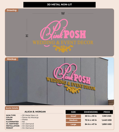 CUSTOM MOCKUP SIGN FOR Alicia B. Morgan