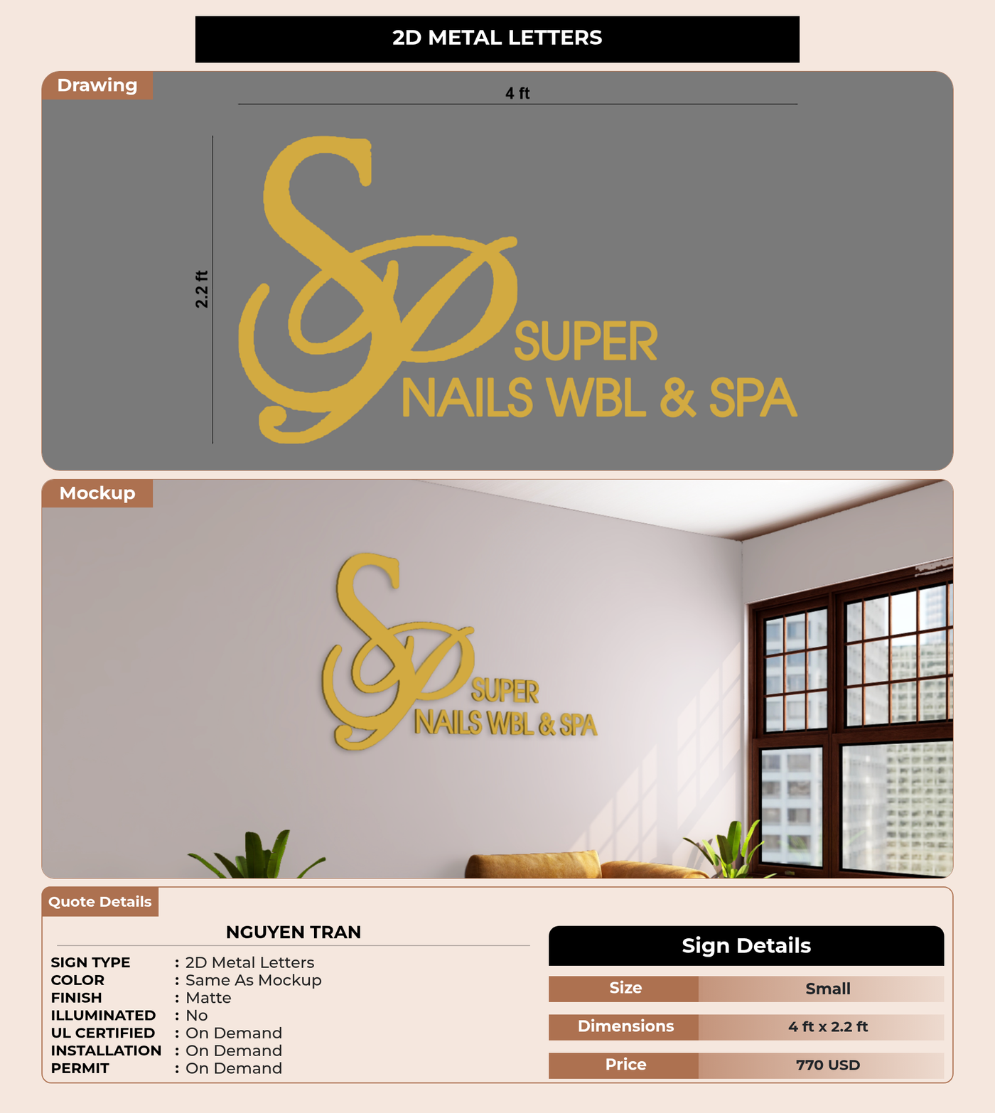 CUSTOM MOCKUP SIGN FOR Nguyen Tran