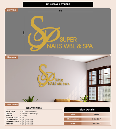 CUSTOM MOCKUP SIGN FOR Nguyen Tran