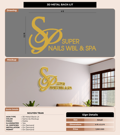CUSTOM MOCKUP SIGN FOR Nguyen Tran